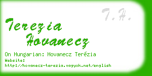 terezia hovanecz business card